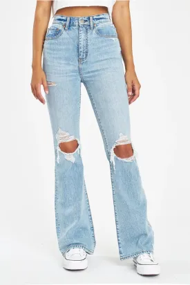 Go-Getter High Rise Flare Jean ~ Just Kissed