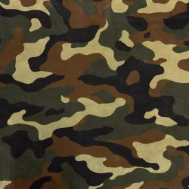 Camouflage Calf Suede