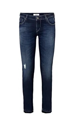 GUESS JEANS - Jeans sdrucito al fondo