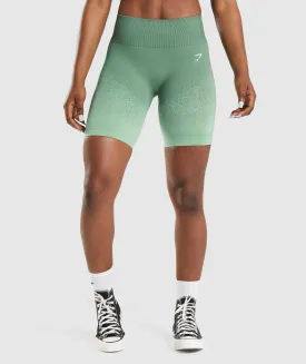 Gymshark Adapt Ombre Seamless Cycling Shorts - Green/Light Green