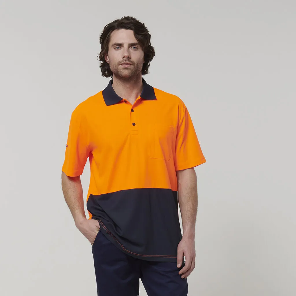 Hard Yakka Men's Short Sleeve Hi Vis Polo (Y19616)