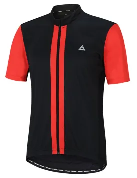 Herren Fahrradtrikot Kurzarm Pro Line II Schwarz Rot