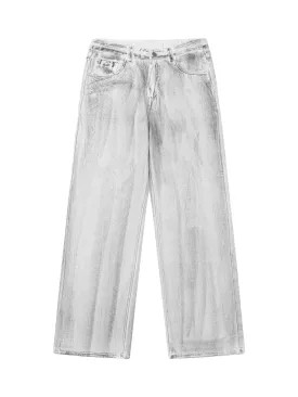 Thesupermade Hip Hop Aged Straight Leg Jeans - 1932