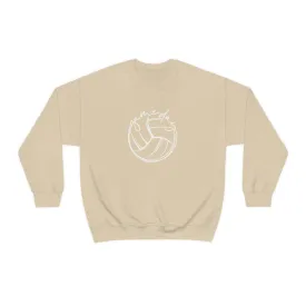 Volleyball Game Day Gildan 18000 Unisex Heavy Blend Crewneck Sweatshirt