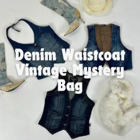 Y2K Denim Waistcoat - Vintage Mystery Box